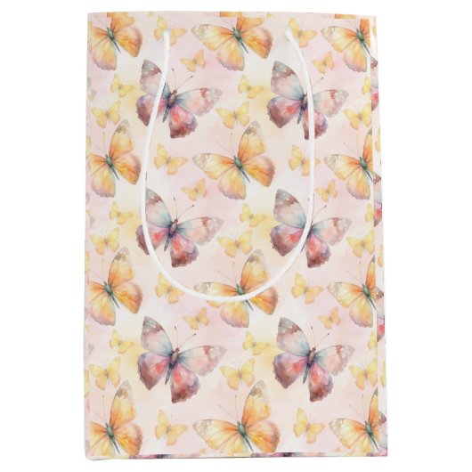 Waterverf Butterfly Whimsy Medium Cadeauzakje (Voorkant)