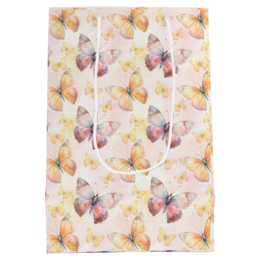 Waterverf Butterfly Whimsy Medium Cadeauzakje (Achterkant)