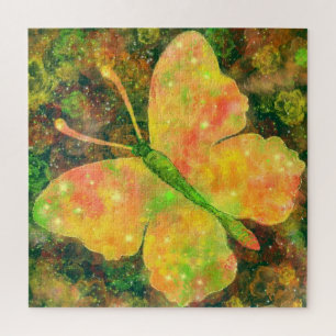 Waterverf Butterfy Puzzel