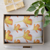 Waterverf CA Klaproos Patroon Tissuepapier (Geschenk)