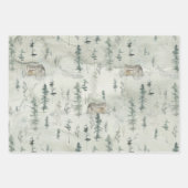 Waterverf Cabin Holiday Pset Inpakpapier Vel (Voorkant 2)