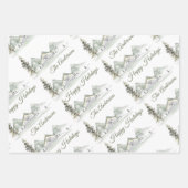 Waterverf Cabin Holiday Pset Inpakpapier Vel (Voorkant)