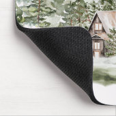 Waterverf Cabin in het groene dennenbos Muismat (Hoek)