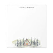 Waterverf Cabin Persoonlijk Notitieblok (Voorkant)