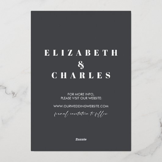 Waterverf Cabin Rustieke Winter Save The Date Folie Uitnodiging (Achterkant)