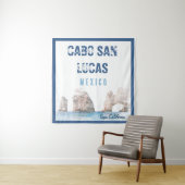 Waterverf Cabo San Lucas Mexico Arch Vintage Wandkleed (In situ)