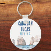 Waterverf Cabo San Lucas Mexico Strand De Boog Sleutelhanger (Voorkant)