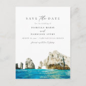 Waterverf Cabo San Lucas Mexico Stranden Tropisch Briefkaart (Voorkant)