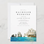 Waterverf Cabo San Lucas Mexico Tropisch Bachelor Kaart (Voorkant)