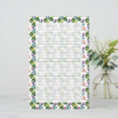 Waterverf Cacti Art Pattern Briefpapier (Staand voorkant)