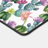 Waterverf Cacti Art Pattern Bureaumat (Hoek)