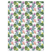 Waterverf Cacti Art Pattern Klembord (Achterkant)