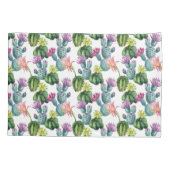 Waterverf Cacti Art Pattern Kussensloop (Achterkant-Links)