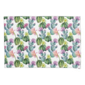 Waterverf Cacti Art Pattern Kussensloop (Voorkant-Links)