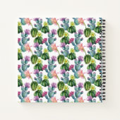 Waterverf Cacti Art Pattern Notitieboek (Achterkant)