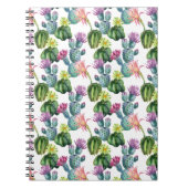Waterverf Cacti Art Pattern Notitieboek (Voorkant)