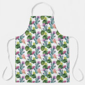 Waterverf Cacti Art Pattern Schort (Voorkant)