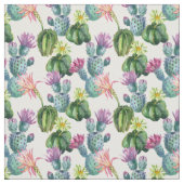 Waterverf Cacti Art Pattern Stof (Swatch)