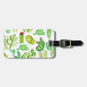 Waterverf Cacti Bagagelabel (Voorkant horizontaal)