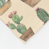 Waterverf Cacti Botanische Natuur Fleece Deken (Hoek)