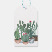 Waterverf cacti. cadeaulabel (Achterkant)