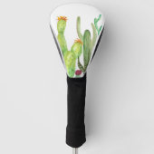 Waterverf Cacti Golfheadcover (Voorkant)