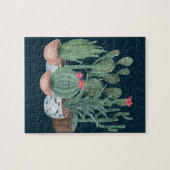 Waterverf cacti. legpuzzel (Horizontaal)