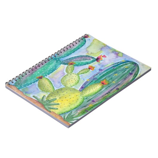 Waterverf Cacti Notitieboek (Linkerzijde)