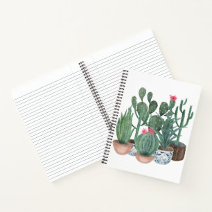 Waterverf cacti. notitieboek