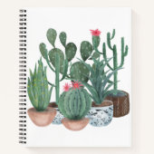 Waterverf cacti. notitieboek (Voorkant)