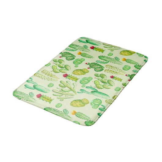Waterverf Cacti Pattern Badmat (Gekanteld)