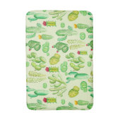 Waterverf Cacti Pattern Badmat (Voorkant Verticaal)