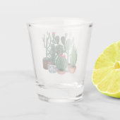 Waterverf cacti. shot glas (Achterkant)