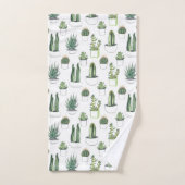Waterverf Cacti & Succulent Bad Handdoek (Handdoek)