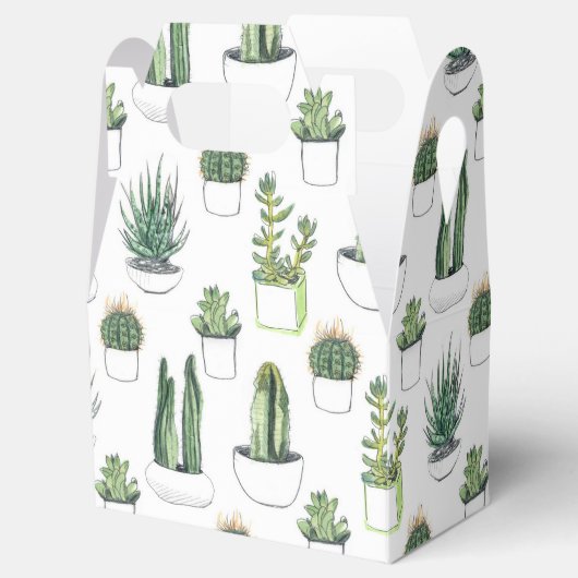 Waterverf Cacti & Succulent Bedankdoosjes (Geopend)