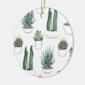 Waterverf Cacti & Succulent Keramisch Ornament (Links)