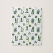 Waterverf Cacti & Succulent Legpuzzel (Verticaal)