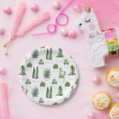 Waterverf Cacti & Succulent Papieren Bordje (Feest)