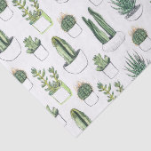 Waterverf Cacti & Succulent Tissuepapier (Detail)