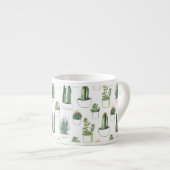 Waterverf Cacti & Succulenten Espresso Kop (Voorkant rechts)