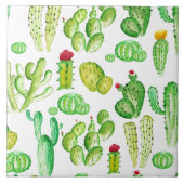 Waterverf Cacti Tegeltje (Voorkant)