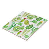 Waterverf Cacti Tegeltje (Zijkant)