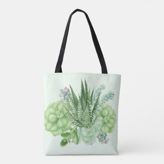 Waterverf Cacti Tote Bag (Achterkant)