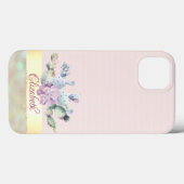 Waterverf Cactus, aanzuinige aanzuigroze strips Case-Mate iPhone Case (Achterkant (horizontaal))