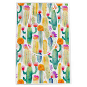 Waterverf Cactus Art Desert Kleurrijk Zuidwesten Medium Cadeauzakje (Voorkant)