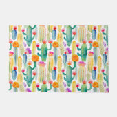 Waterverf Cactus Art Pattern Desert Kleurrijk Plez Deurmat (Voorkant)