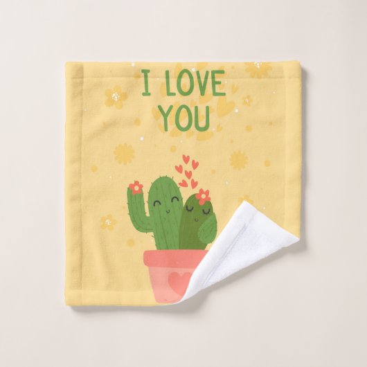 waterverf Cactus Bad Handdoek (Wasdoekje)