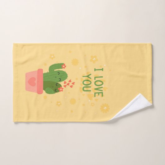 waterverf Cactus Bad Handdoek (Handdoek)