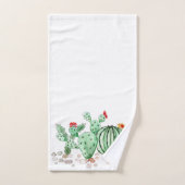 waterverf, cactus bad handdoek (Handdoek)