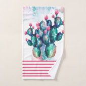waterverf Cactus Bad Handdoek (Handdoek)